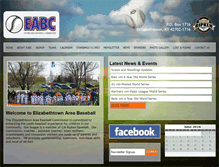 Tablet Screenshot of etownyouthbaseball.com